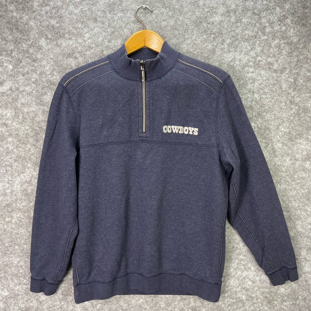 Dallas Cowboys Tommy Bahama Quarter Zip Sweatshirt Mens Medium Reversible NFL